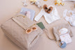 Large quilted diaper tote bag for travel and organization