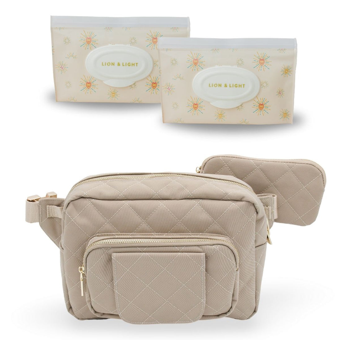 Jetsetter Mini Essentials Set – Beige Lion & Light
