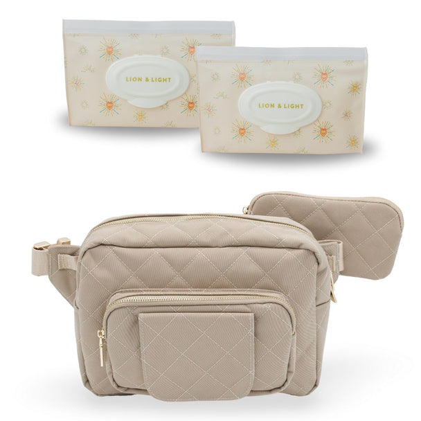 Jetsetter Mini Essentials Set – Beige Lion & Light