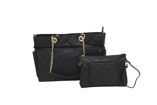 Essential Carryall Tote with Removable Diaper Clutch Lion & Light