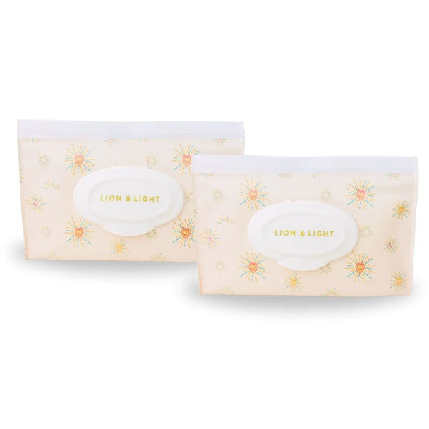 Reusable Wipes Packs (Set of 2) - Lion & Light