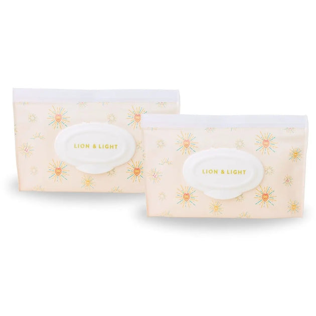 Reusable Wipes Packs (Set of 2) - Lion & Light