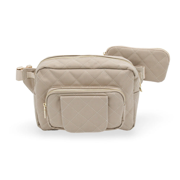 The Jetsetter Mini Diaper Bag - Beige - Lion & Light