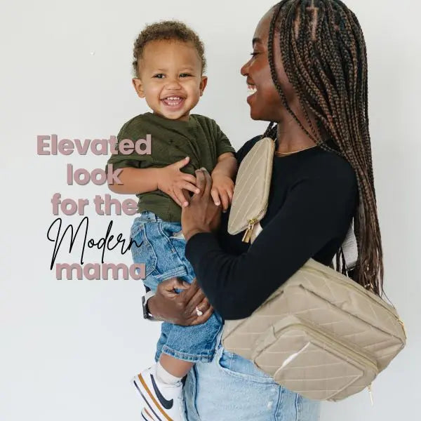 The Jetsetter Mini Diaper Bag - Beige - Lion & Light