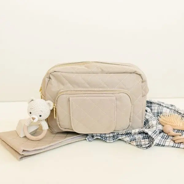 The Jetsetter Mini Diaper Bag - Beige - Lion & Light