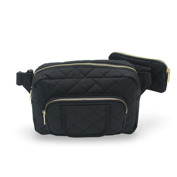 The Jetsetter Mini Diaper Bag - Black - Lion & Light